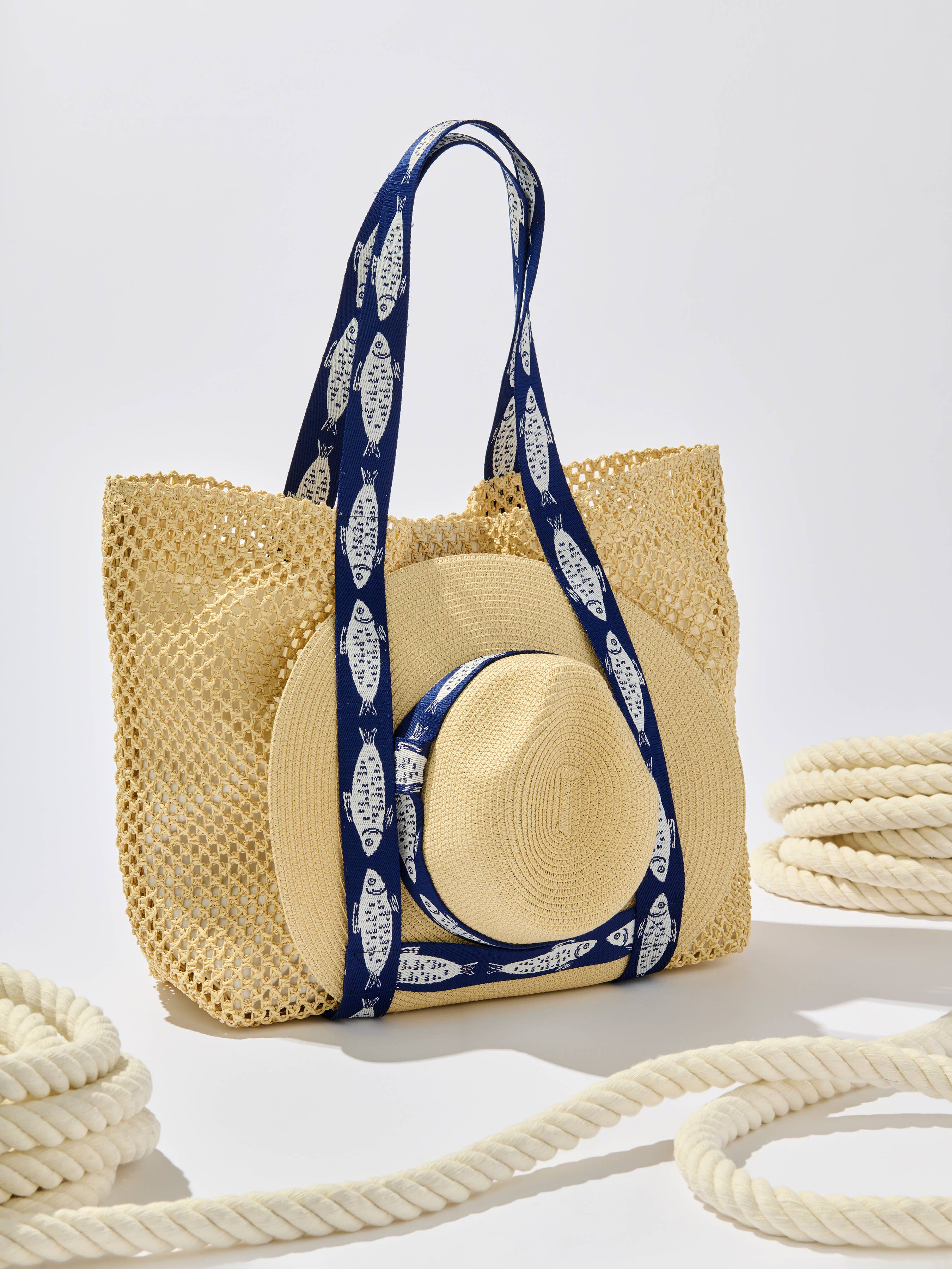 Fisher Tote and Hat Set