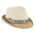 Ivory, Paper Braid Fedora, Brim 1.75"