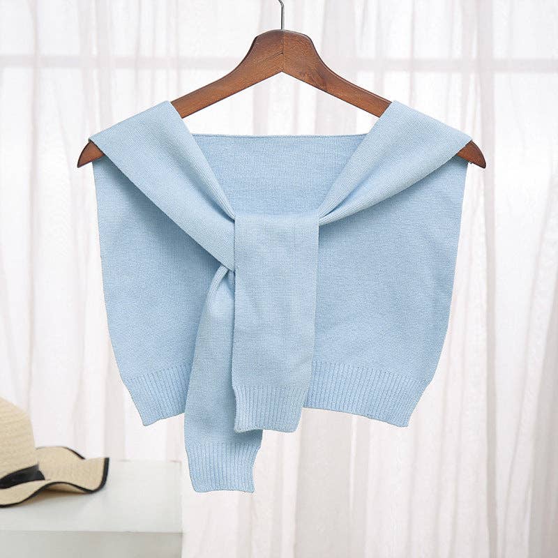 Stylish Clothing Accessory Shawl: Sky blue