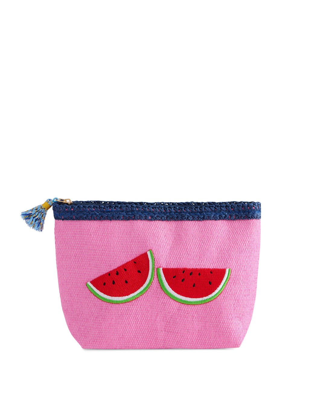 CAPRI ZIP POUCH: TURQUOISE