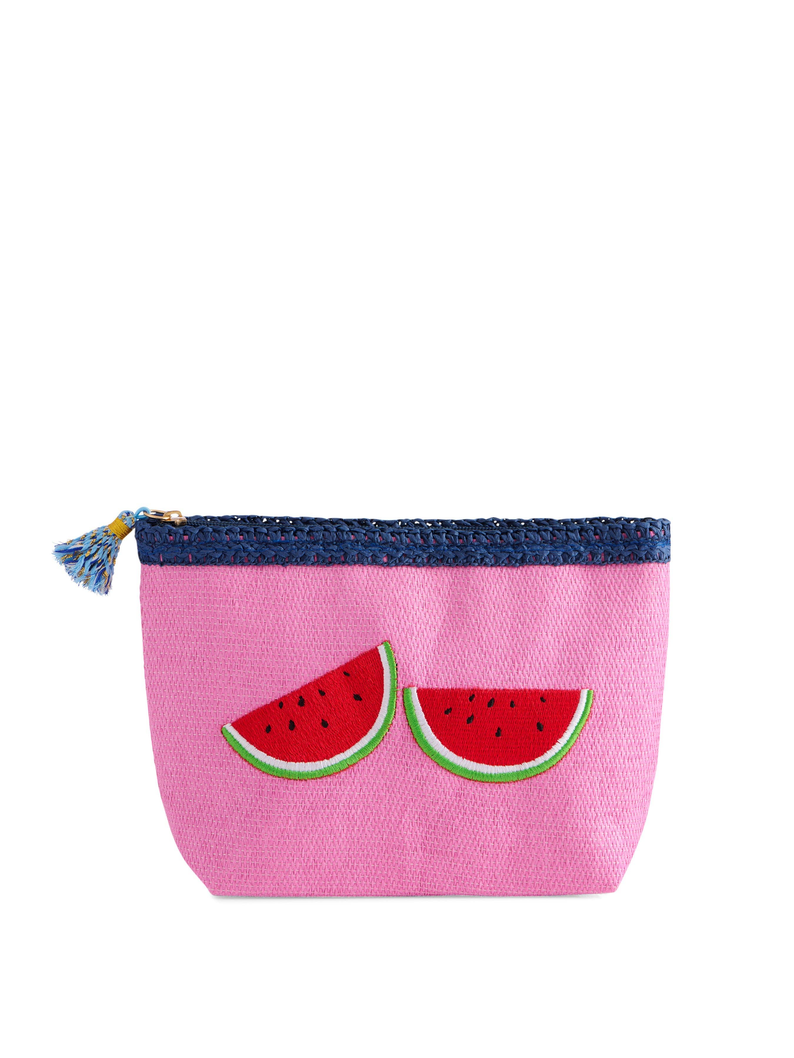 CAPRI ZIP POUCH: TURQUOISE