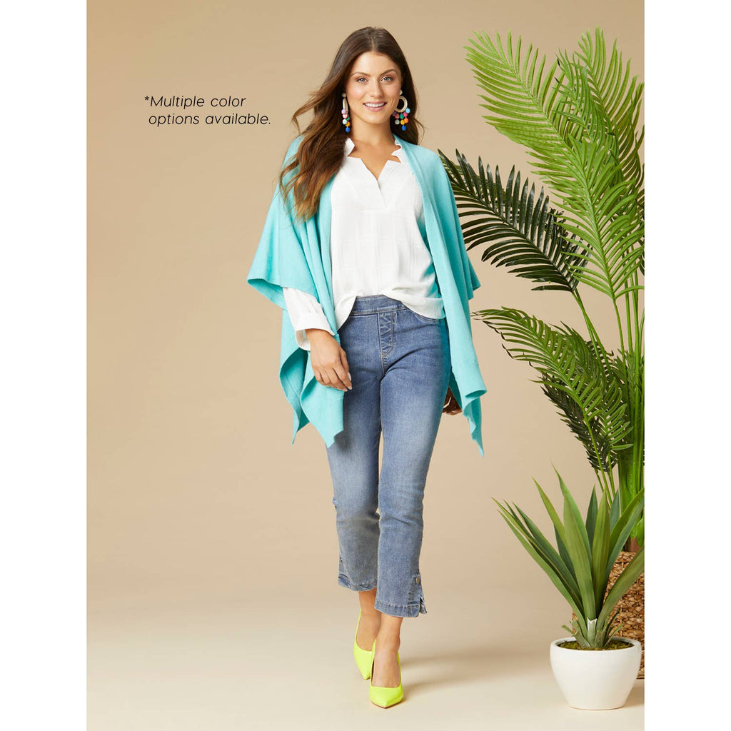Alani Lightweight Cardigan with Pockets: Bright White / One Size
