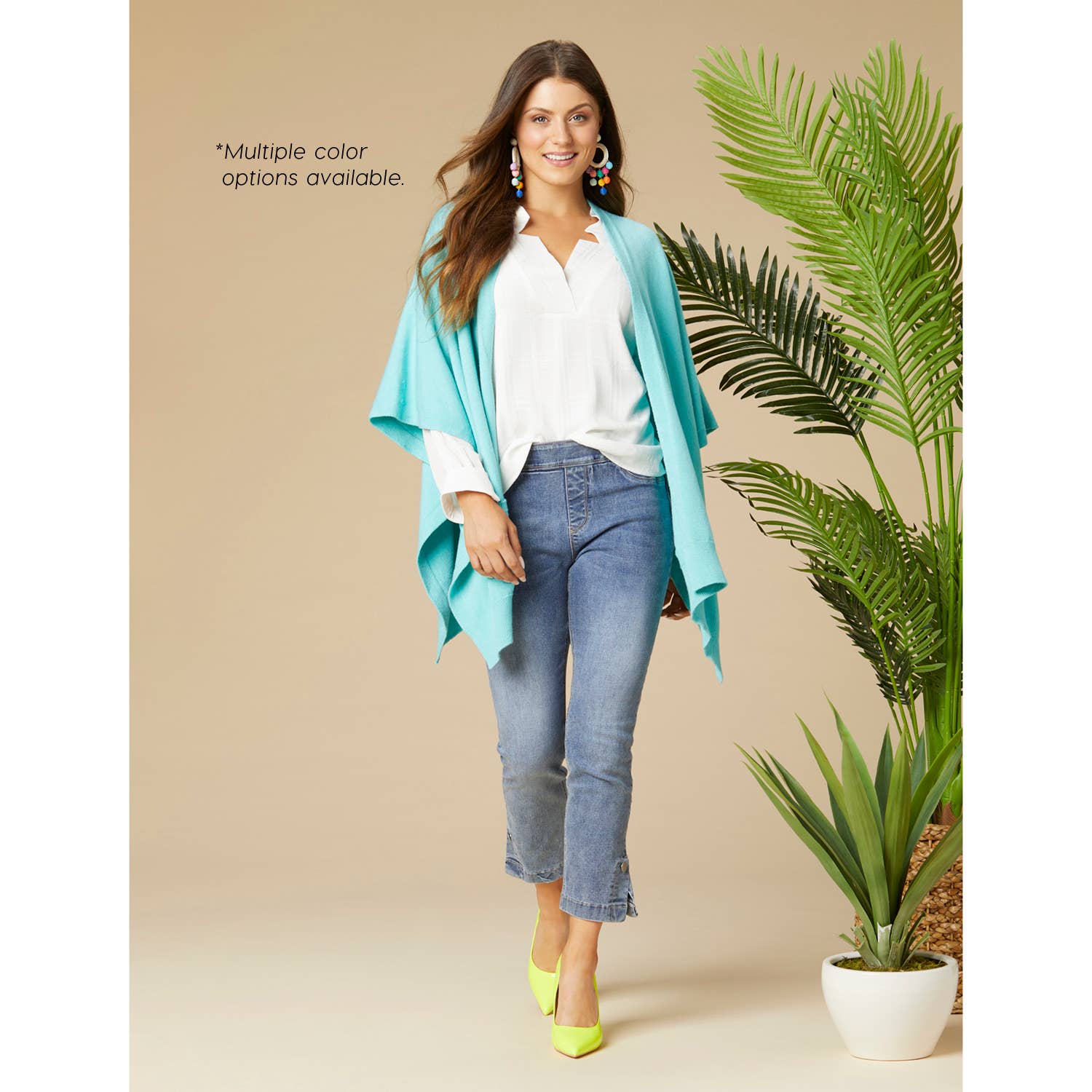 Alani Lightweight Cardigan with Pockets: Bright White / One Size