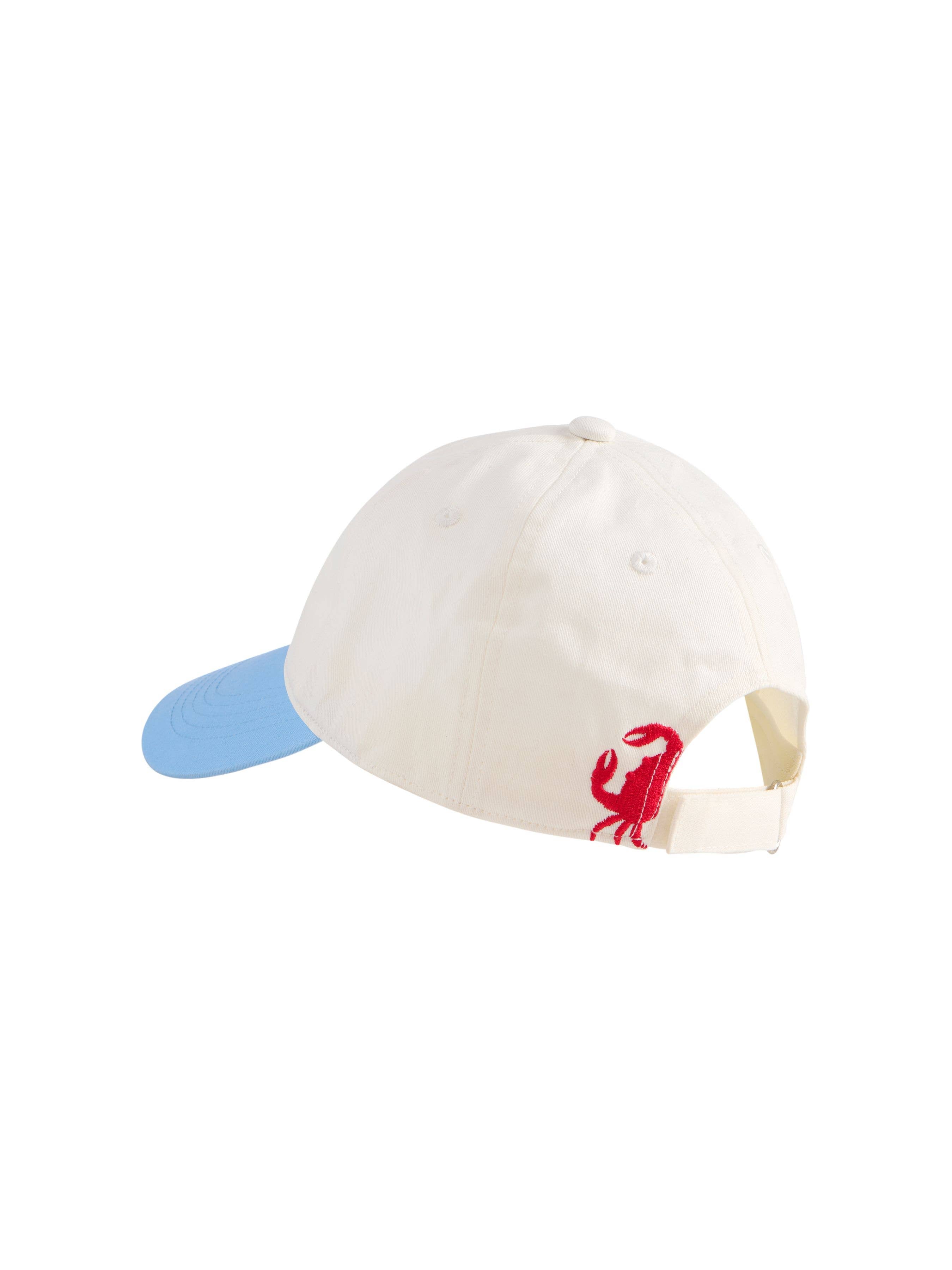 CRAB BALL CAP,WHITE