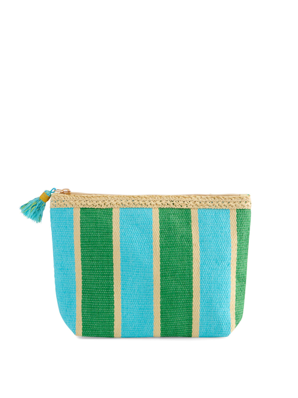 CAPRI ZIP POUCH: TURQUOISE