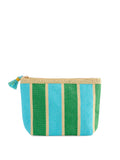 CAPRI ZIP POUCH: TURQUOISE