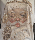 Cheetah Santa Heart Glasses: Yes / White T-Shirt / Medium