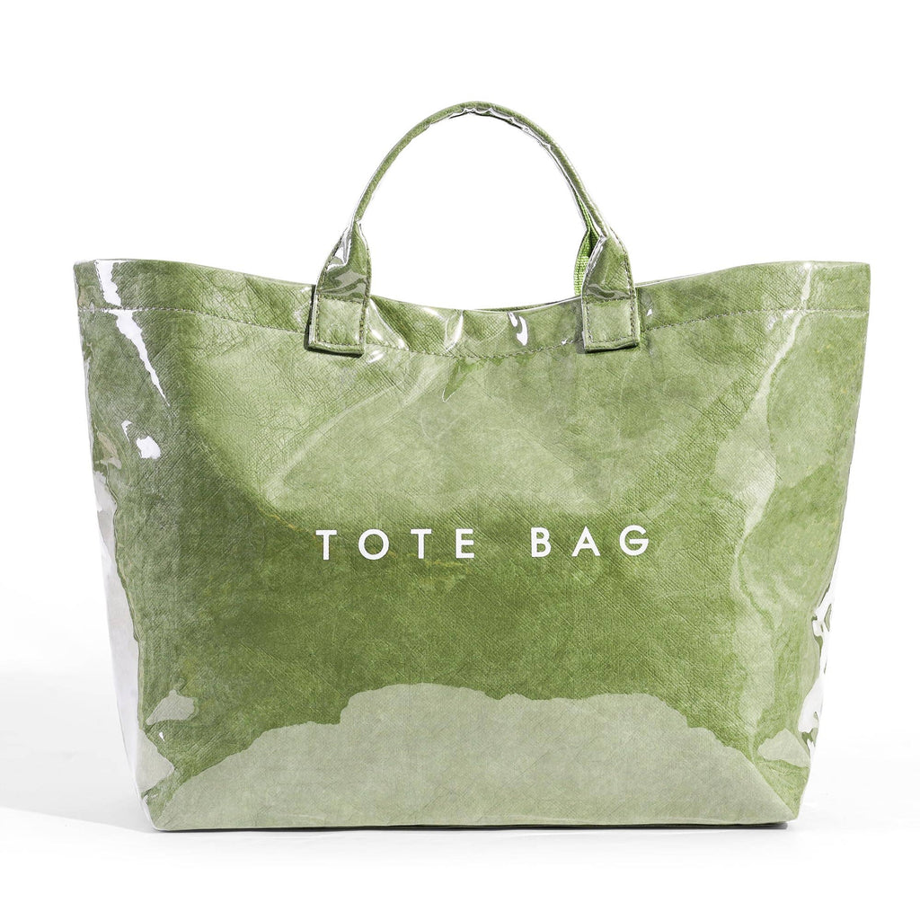 PVC Tote Bag for Women Clear Plastic Handbag Large Work: Blue